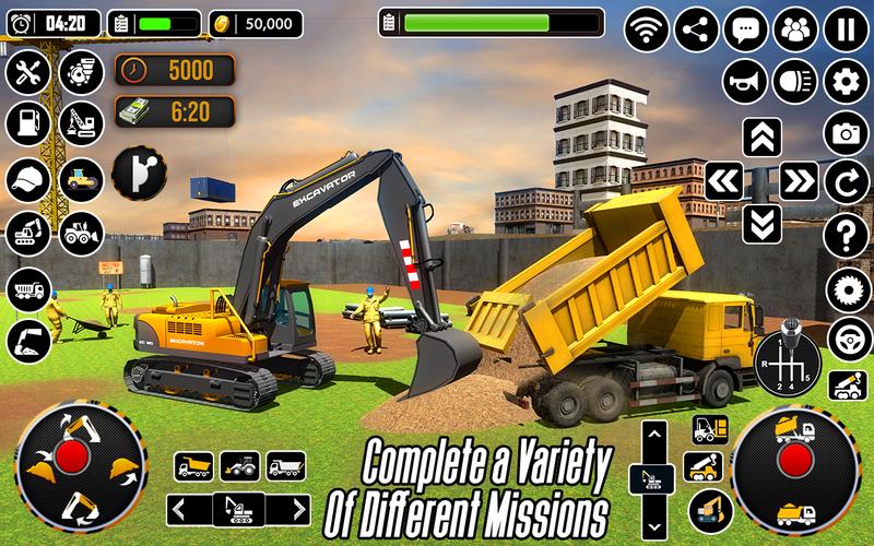 City Heavy Excavator Crane 3D屏幕截圖1