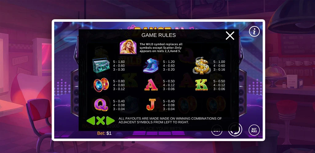 WILD Dancer Slot screenshot 2