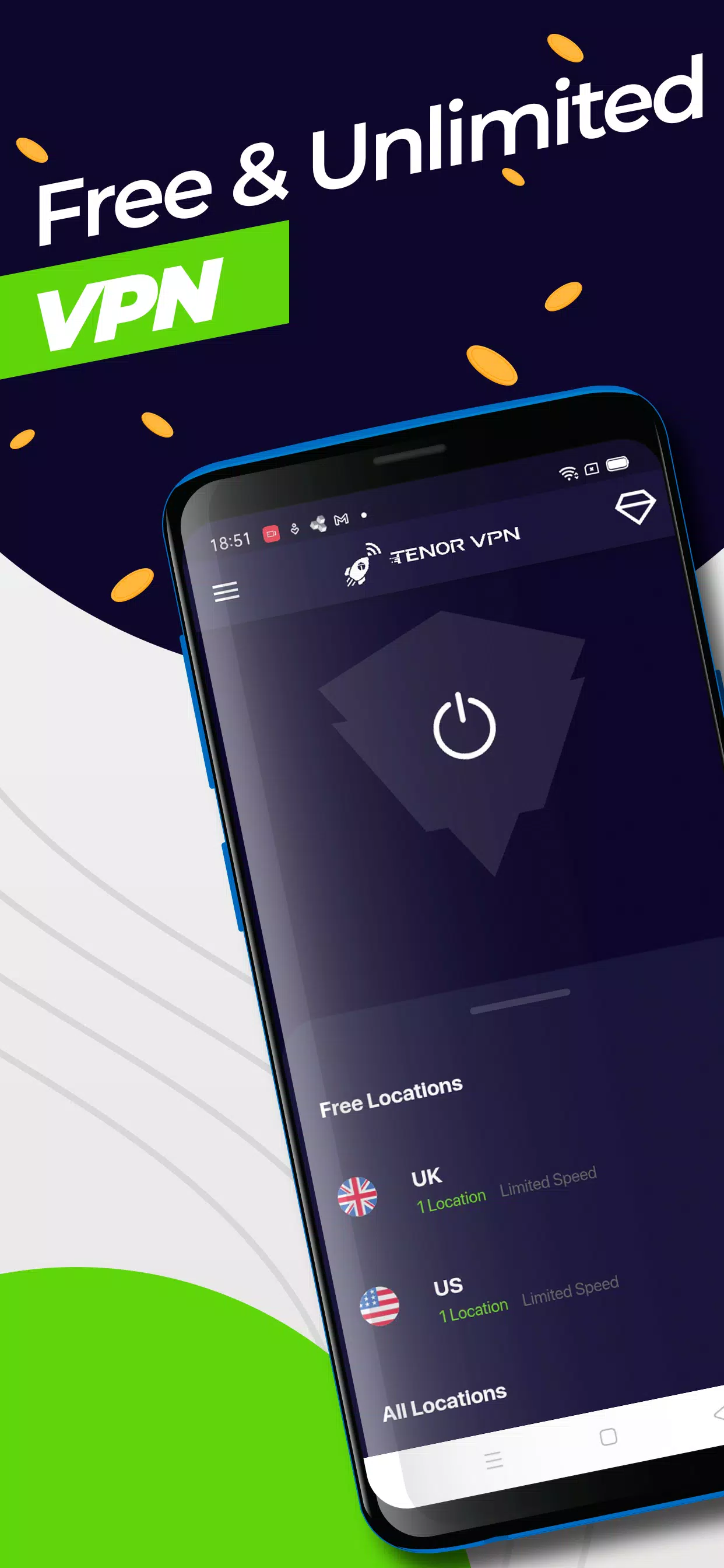 Tenor VPN - Free and Fast Turbo VPN Proxy Server zrzut ekranu 0