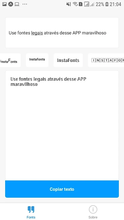 InstaFonts screenshot 3