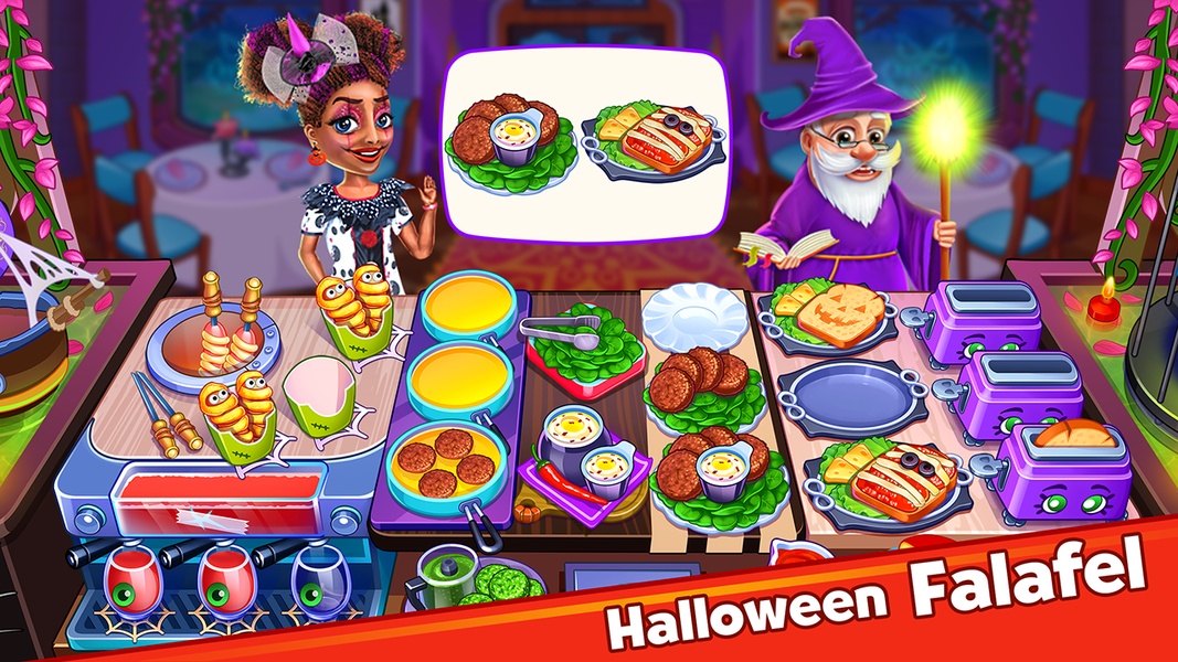 Halloween Madness Cooking Game ဖန်သားပြင်ဓာတ်ပုံ 1