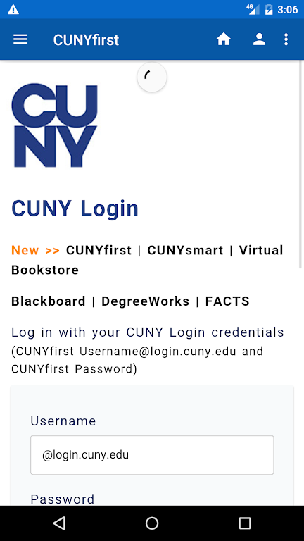 CUNYfirst screenshot 0