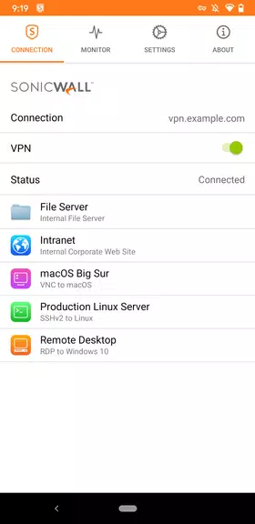 SonicWall Mobile Connect 스크린샷 1