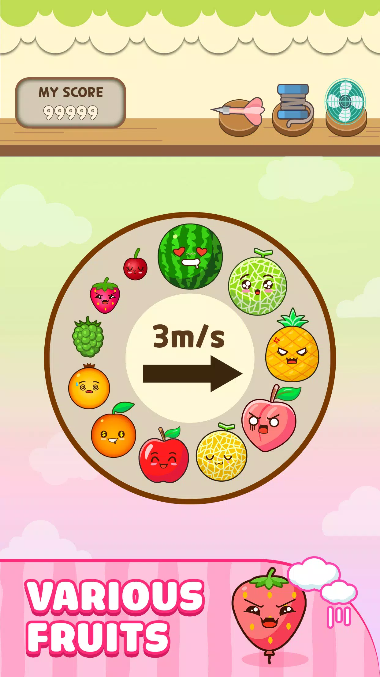 ภาพหน้าจอ Melon Balloon: Fruit Merge 3