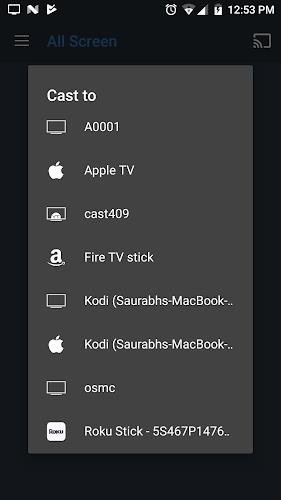 Screenshot All Screen Cast to TV Roku 2