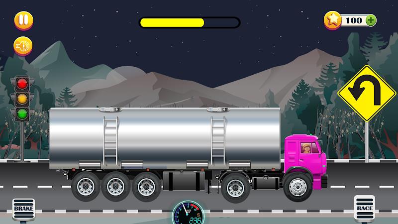 Cargo Truck Driving-Truck Game captura de pantalla 1