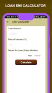 Loangrow - EMI Loan Calculator Capture d'écran 1