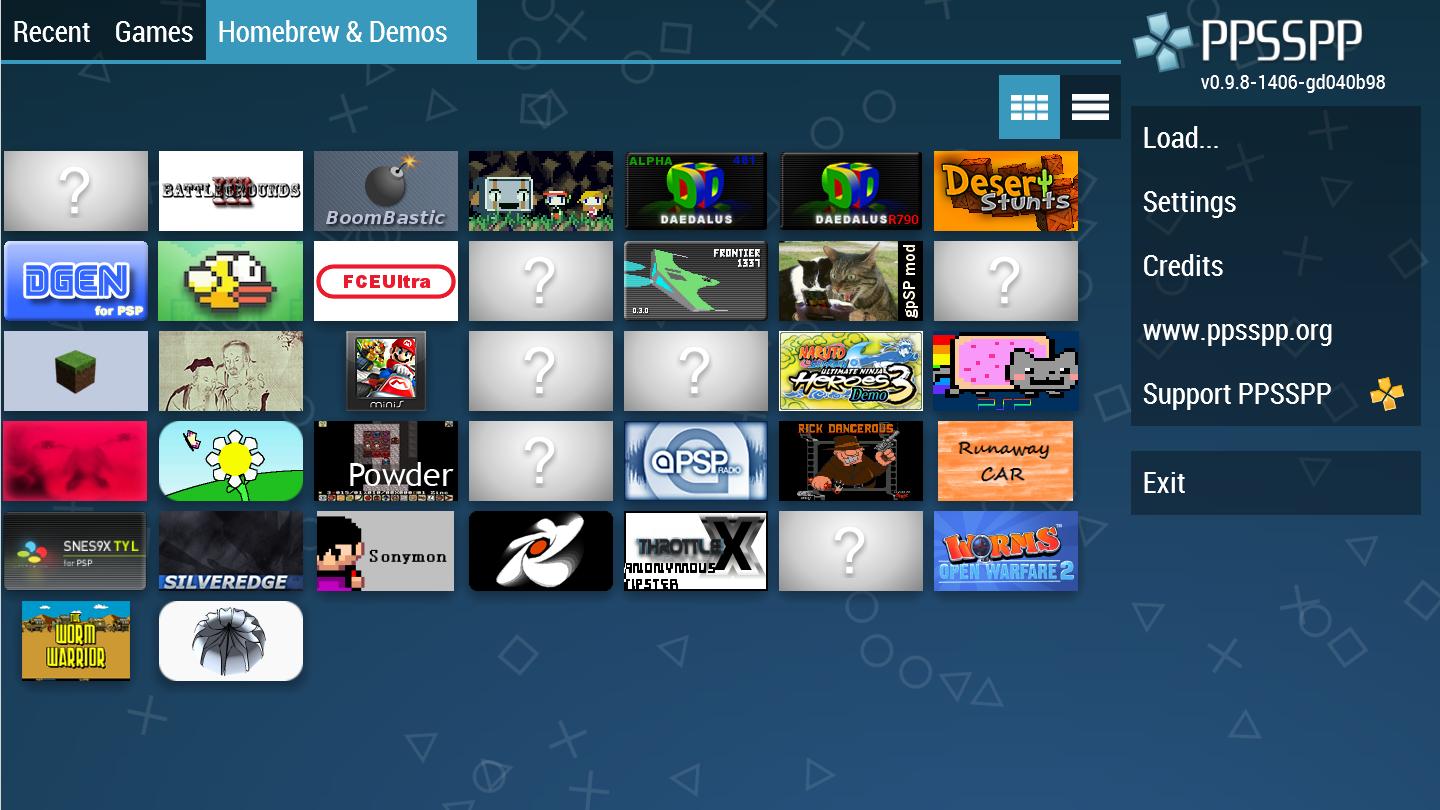 PPSSPP экрана 1