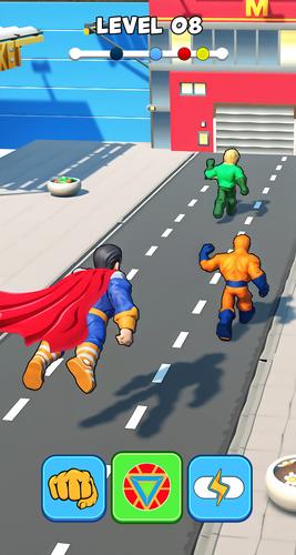 Superhero Transform Shift Game captura de pantalla 1