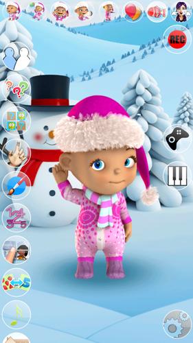 Talking Baby Babsy Winter Fun ảnh chụp màn hình 0
