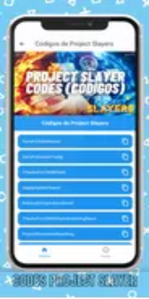 Project Slayers Codes Privados screenshot 0
