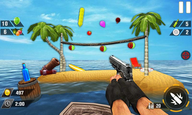 Bottle Gun Shooter Game Mod screenshot 3