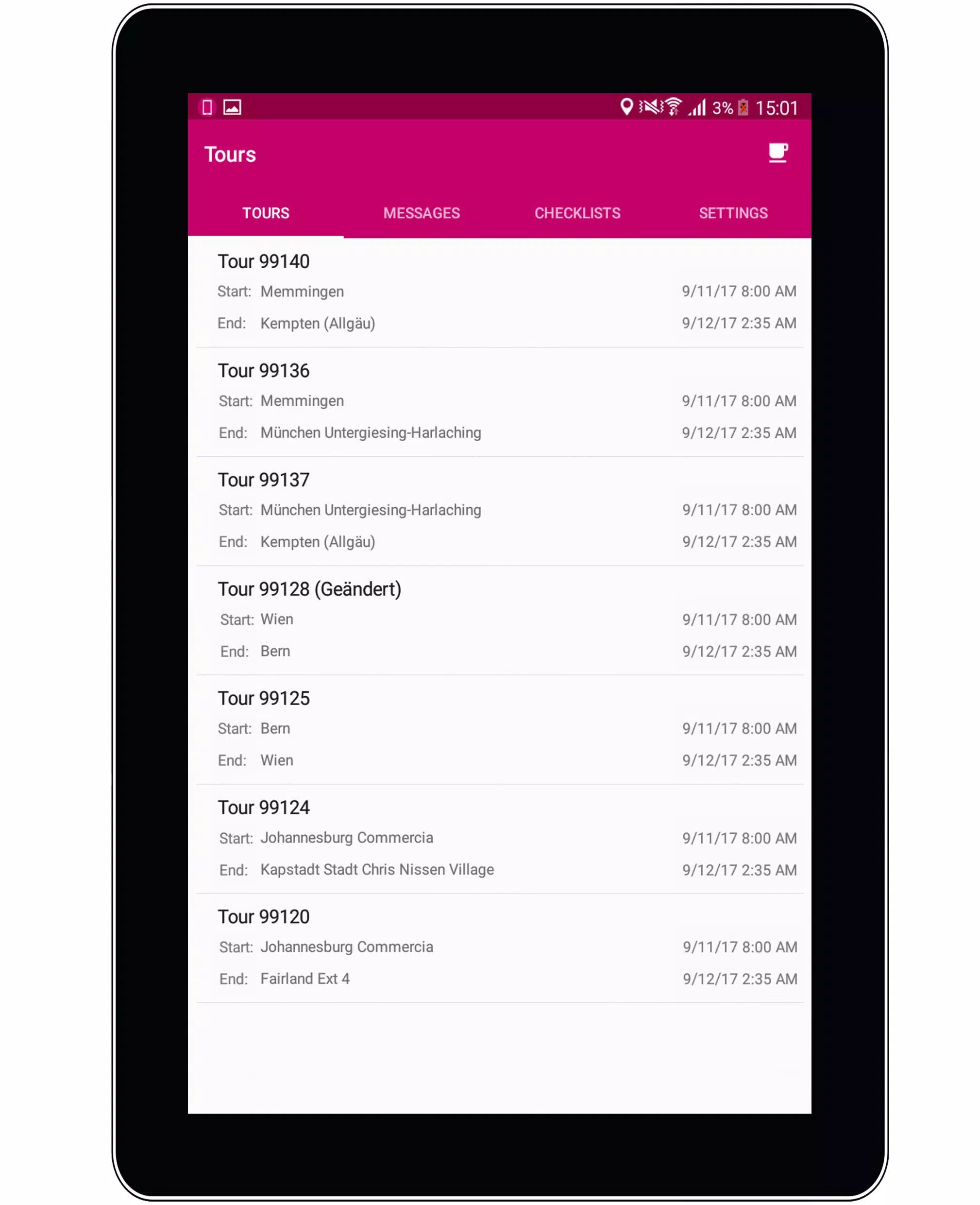 Screenshot CarLo inTOUCH 3 3