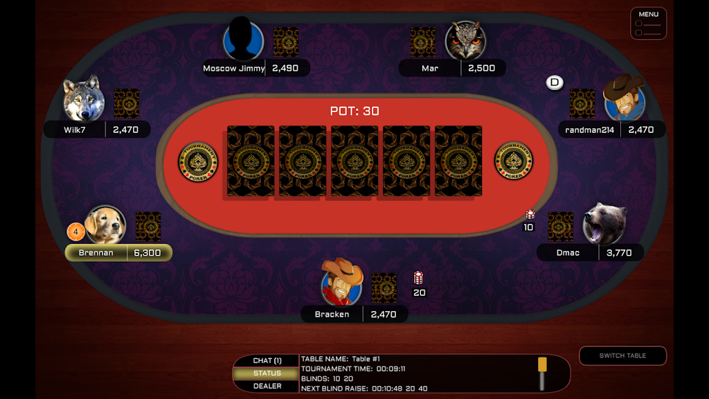 E-Tournament Poker Screenshot 1