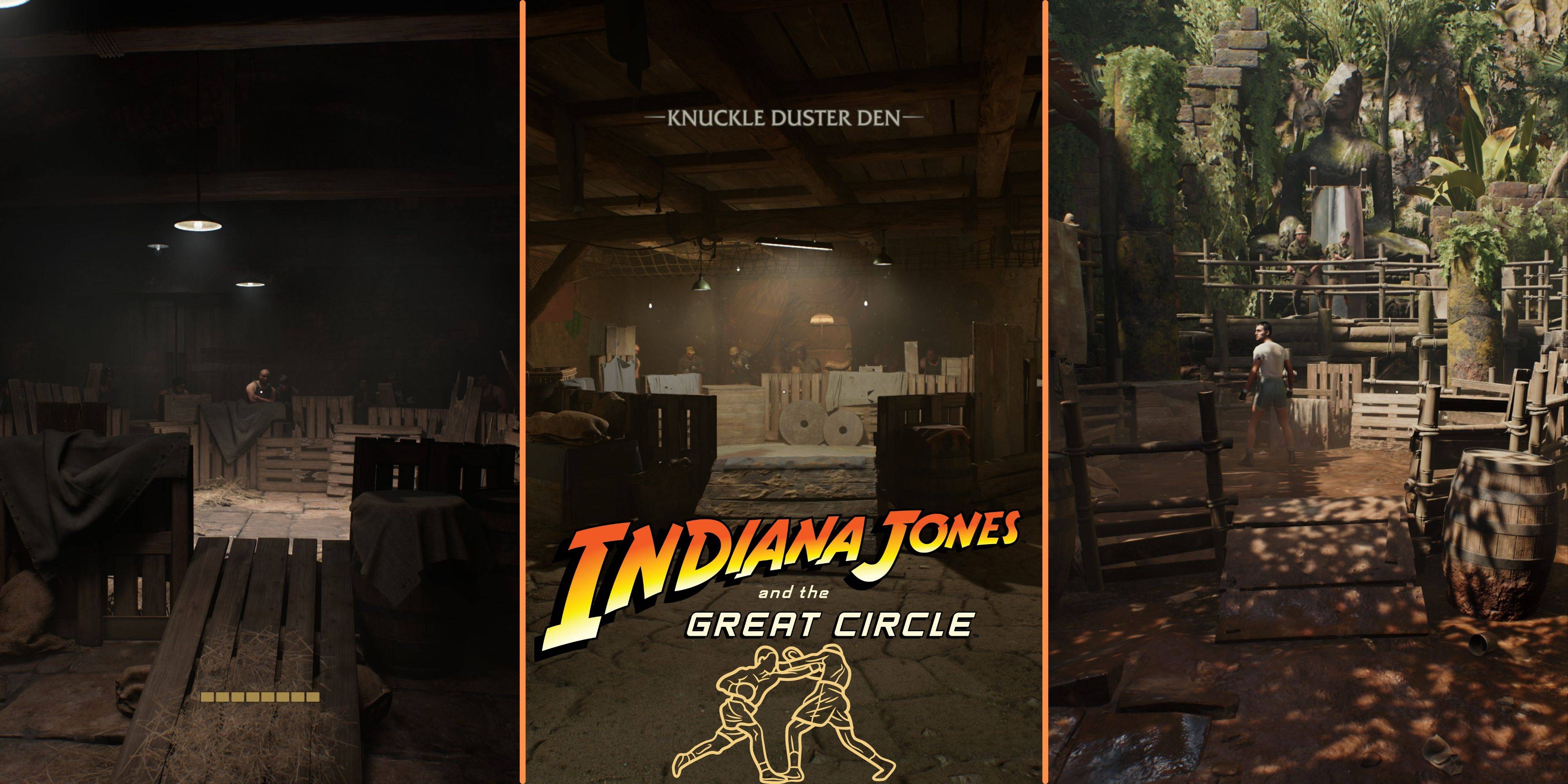 Todos os locais de arenas de boxe em Indiana Jones e no Grande Círculo