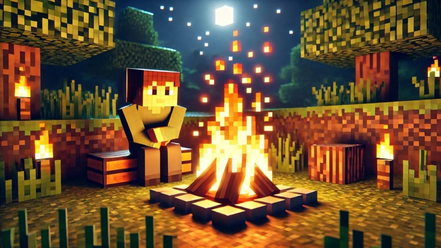 Những điều cơ bản về sự sống còn ở Minecraft: Xây dựng lửa trại trong trò chơi