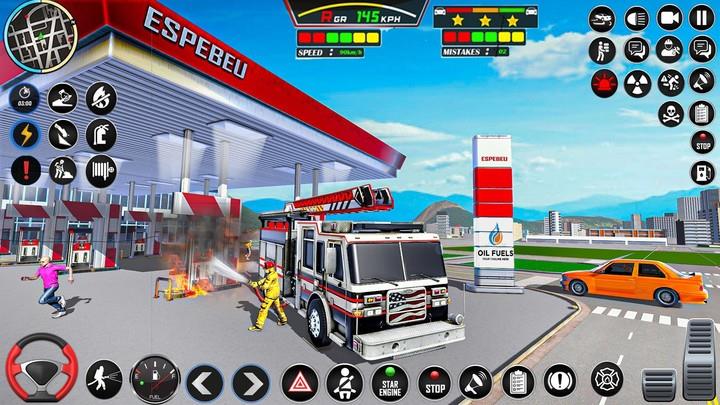 Firefighter: Fire Truck games स्क्रीनशॉट 3