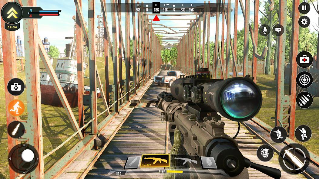 Sniper Game: Shooting Gun Game Mod ကိုဖန်သားပြင်0