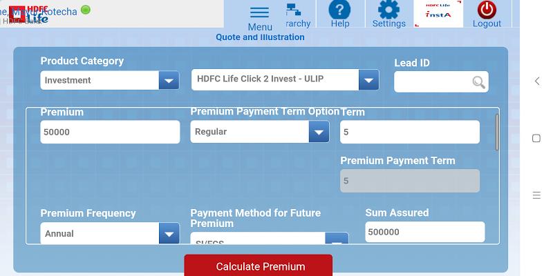 HDFC Life mSD Sales ekran görüntüsü 3