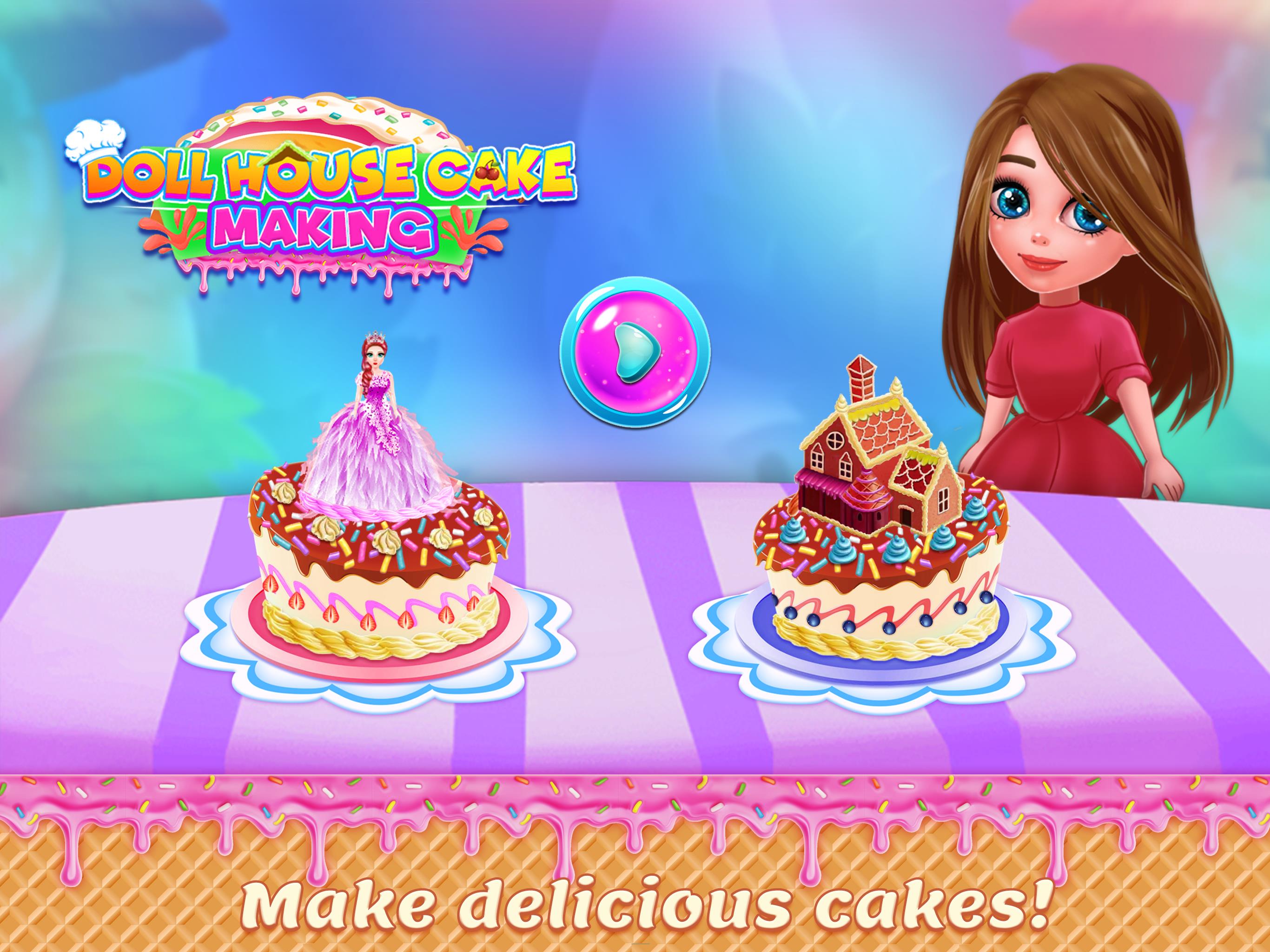 Doll House Cake Maker Game screenshot 2