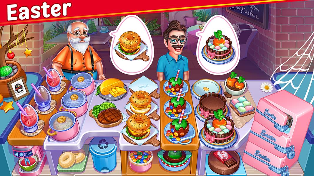 Halloween Street Food Shop Restaurant Game स्क्रीनशॉट 2