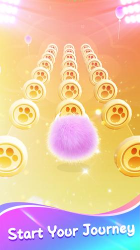 Fluffy Ball: Music Hop Game captura de pantalla 3