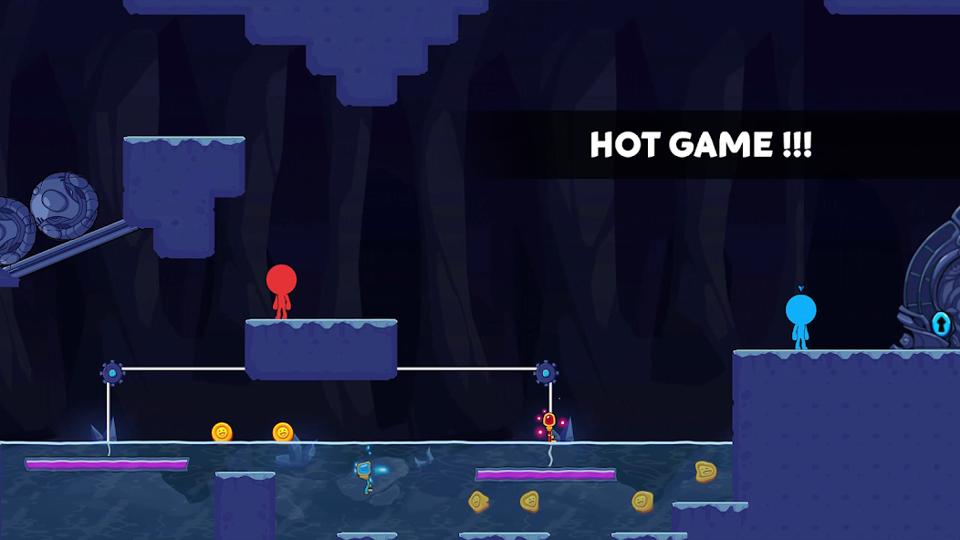Stick World: Red Blue Journey Mod ကိုဖန်သားပြင်3