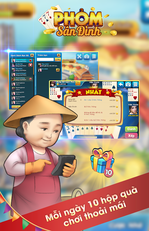 Screenshot Phỏm Sân Đình - Tá Lả - Tú Lơ Khơ - Phỏm 2