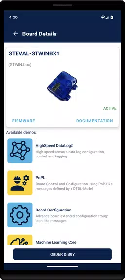 ST BLE Sensor Screenshot 1