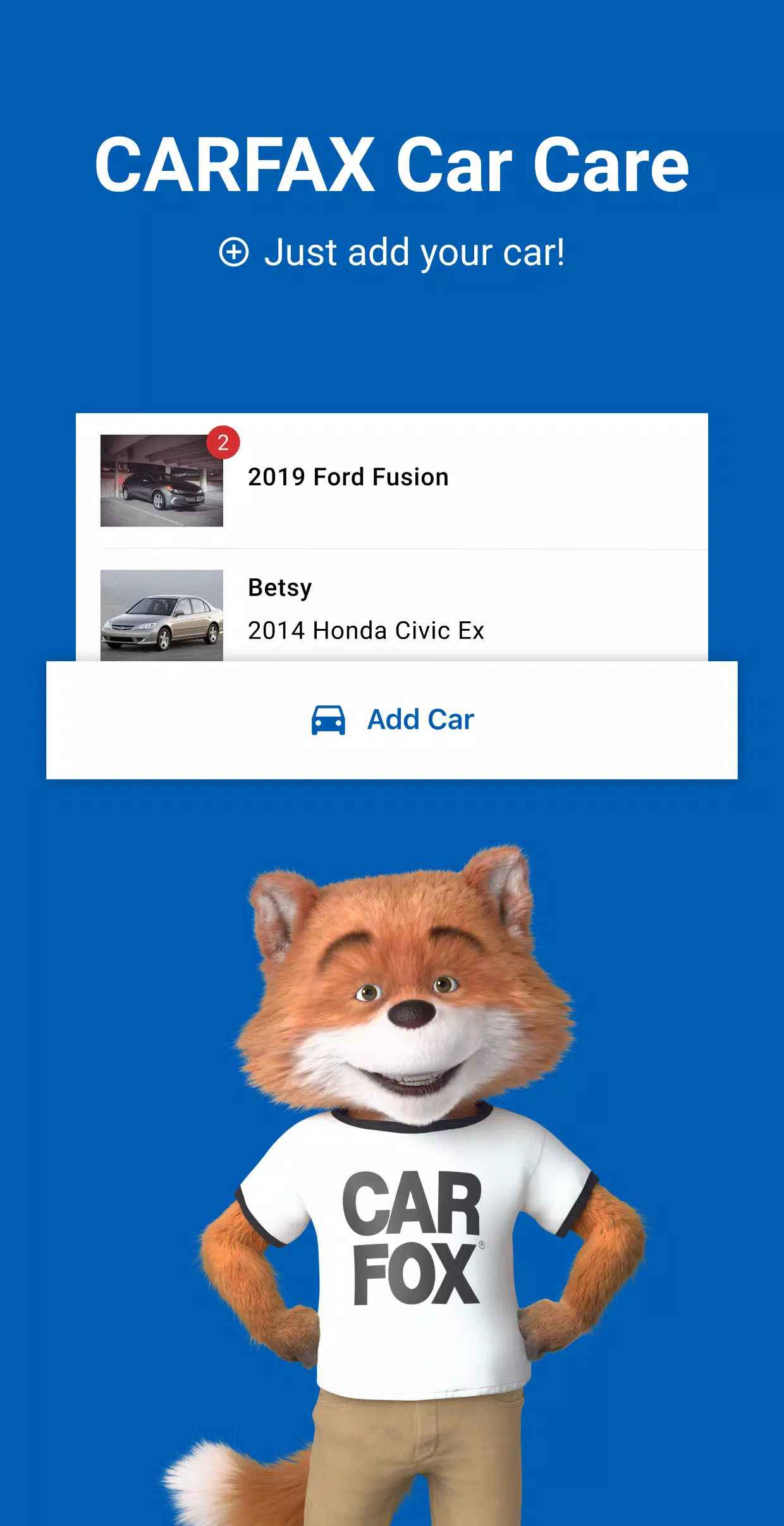 CARFAX Car Care App zrzut ekranu 0