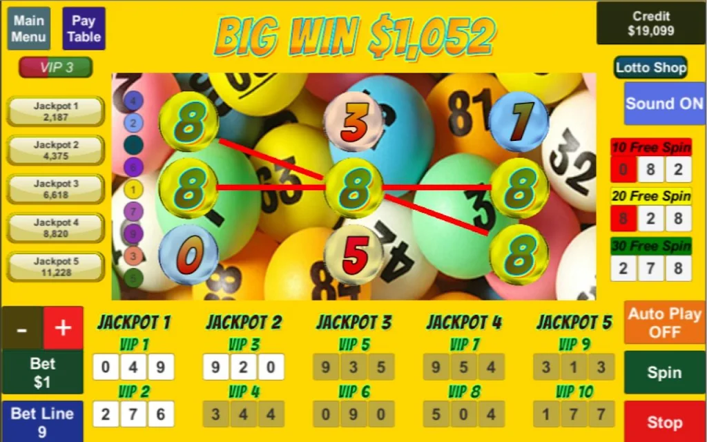 ภาพหน้าจอ Slots - Lotto Jackpot 1