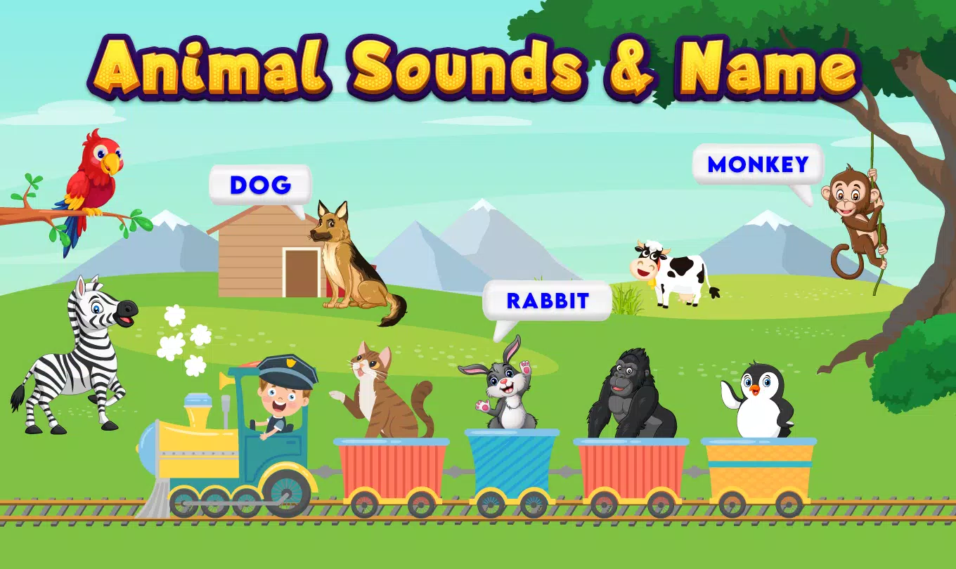 Kids Animal Sounds & Games ekran görüntüsü 0