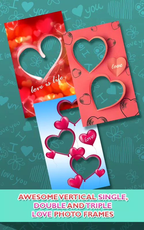 Love Photo frames Collage应用截图第2张