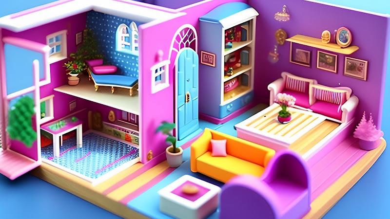 Doll House Design Doll Games Скриншот 2