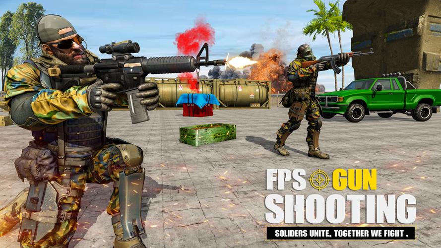 Gun Games Offline 3D Shooting captura de pantalla 2