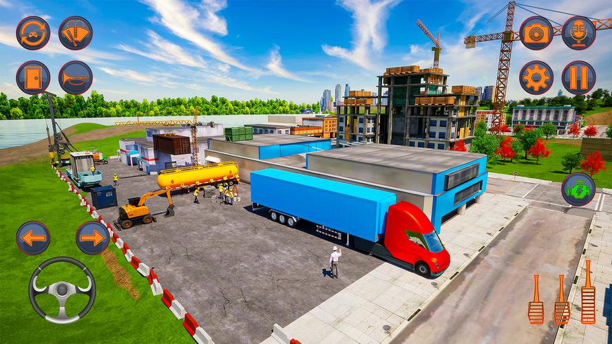 ภาพหน้าจอ US Cargo Truck Games 3D 3