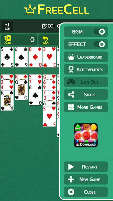 FreeCell - Classic Card Game Captura de tela 3