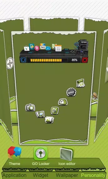 Next Launcher Theme P.Sheep ကိုဖန်သားပြင်1
