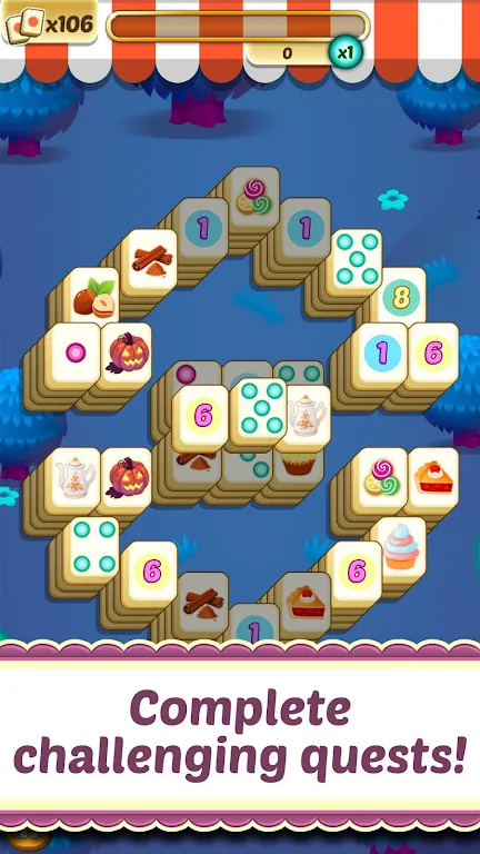 Mahjong Solitaire Cupcake Bake屏幕截圖1