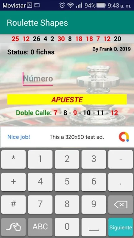 Roulette Shapes экрана 1