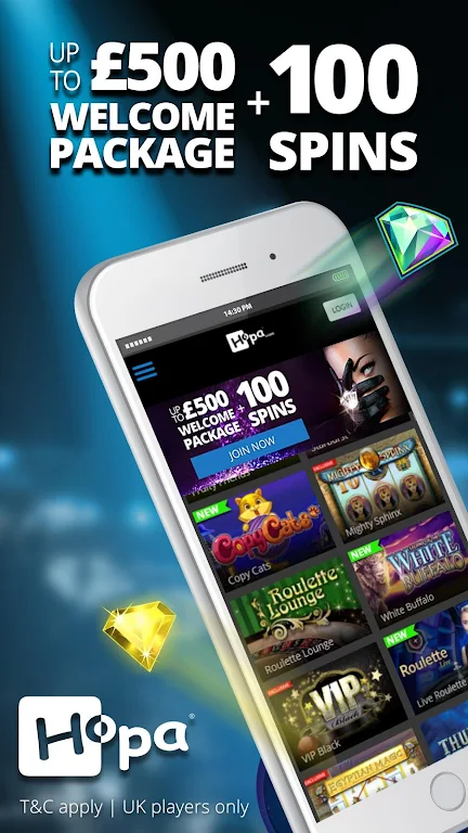 Hopa Casino – Online Slots, Live Casino & Roulette屏幕截圖0