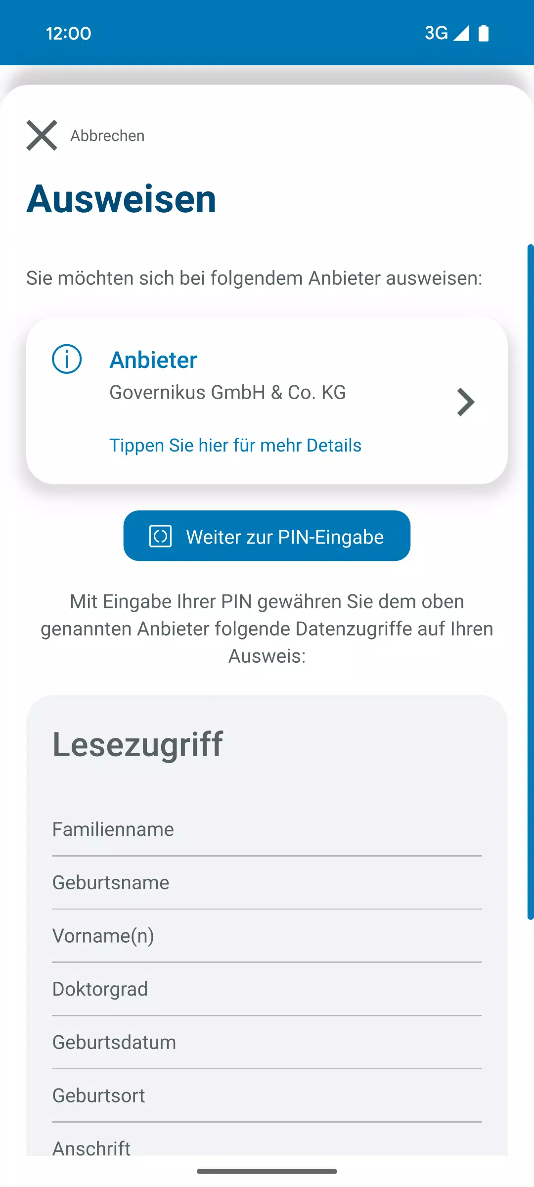 AusweisApp Bund screenshot 2