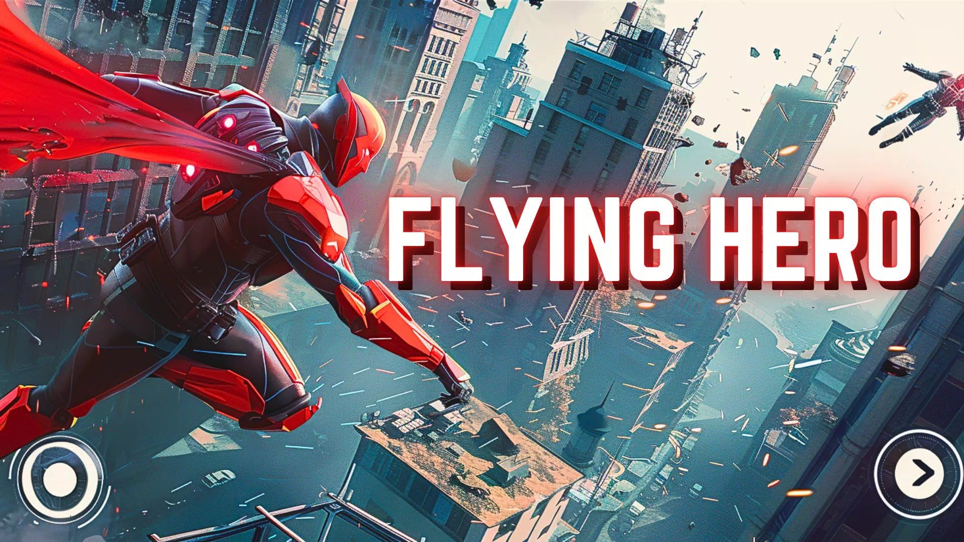 Flying hero man iron hero suit ภาพหน้าจอ 0