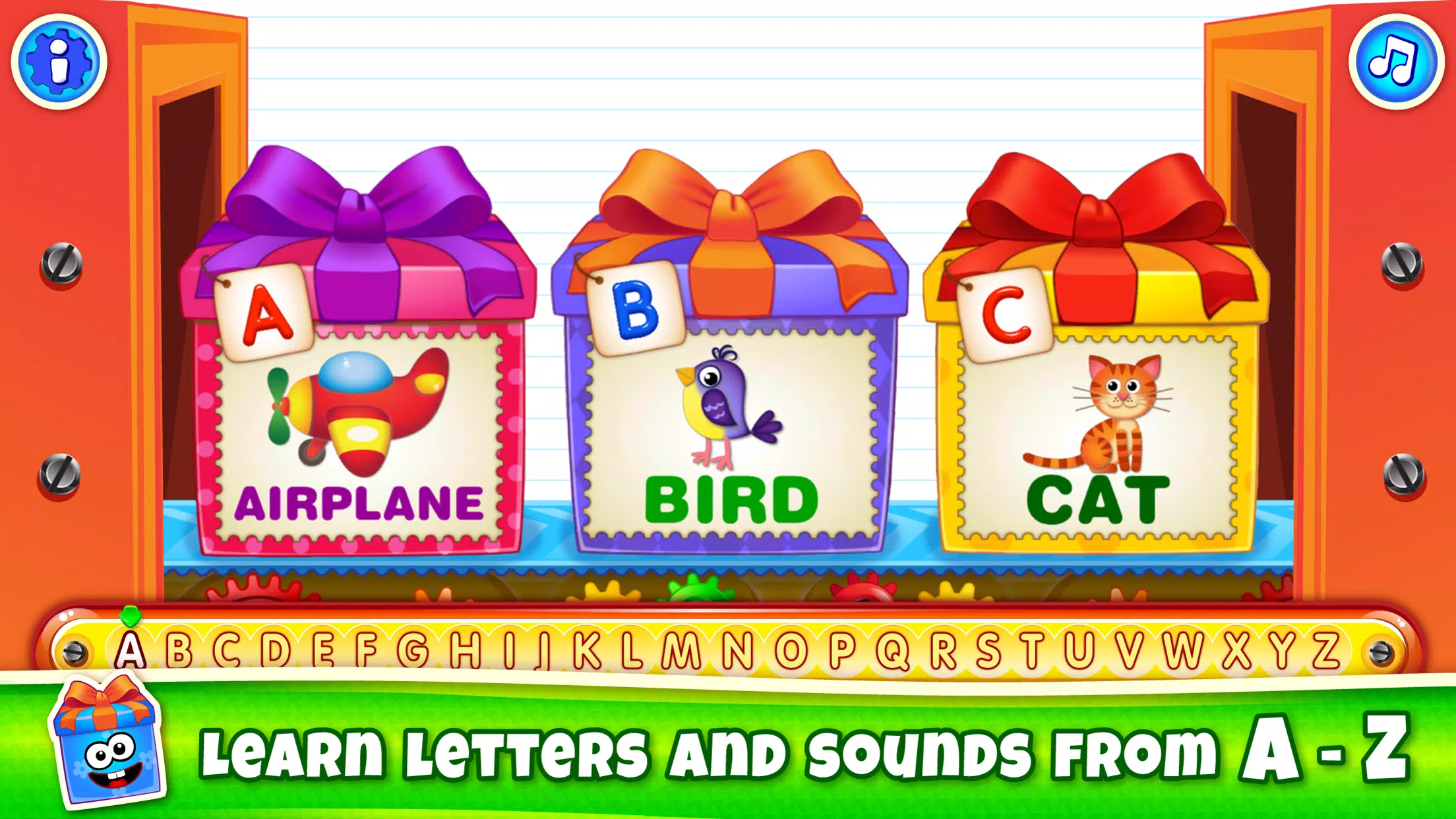 Bini ABC Kids Alphabet Games!应用截图第0张