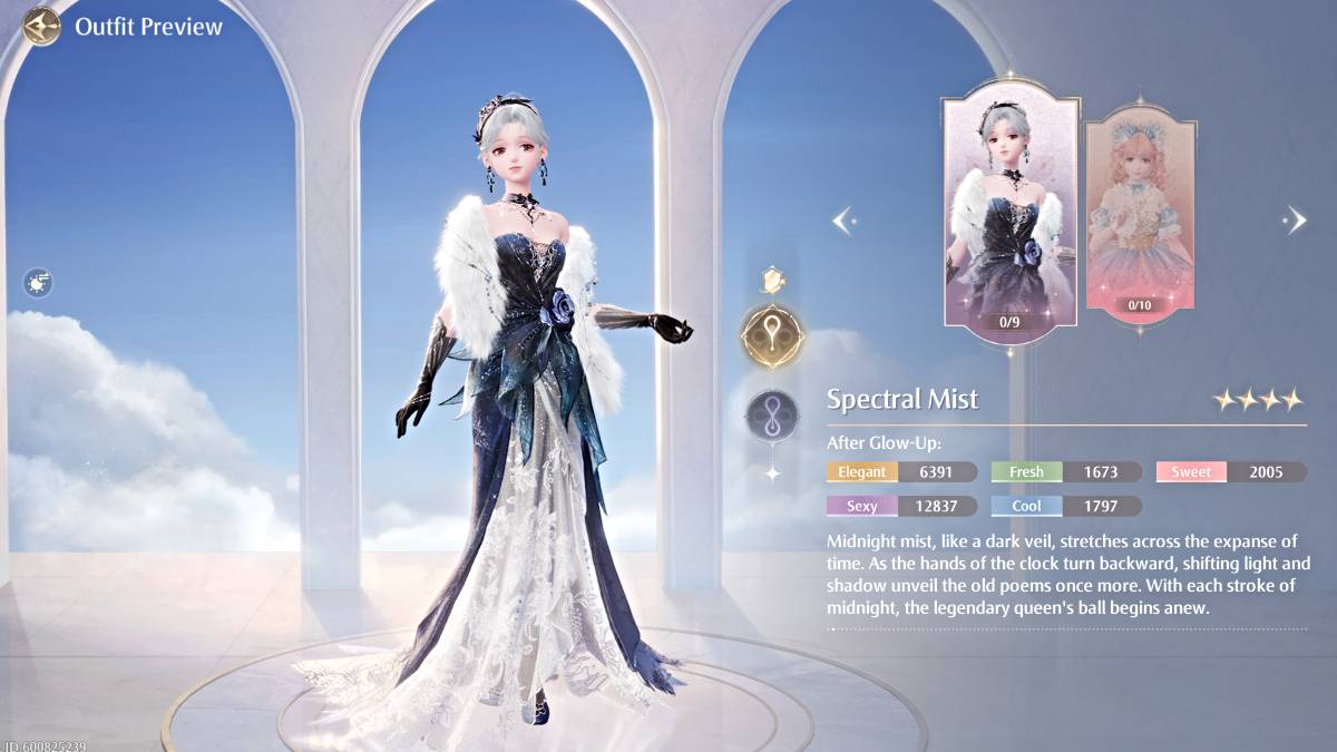 Infinity Nikki'de spektral sis kıyafeti