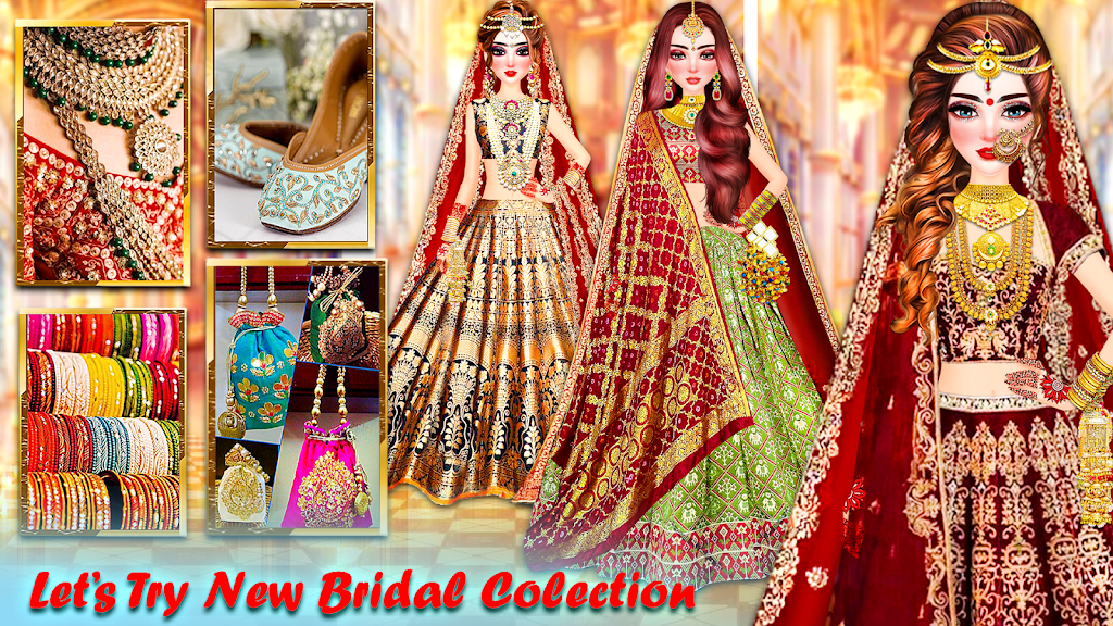 Indian Bride Dress Up Girl captura de pantalla 1