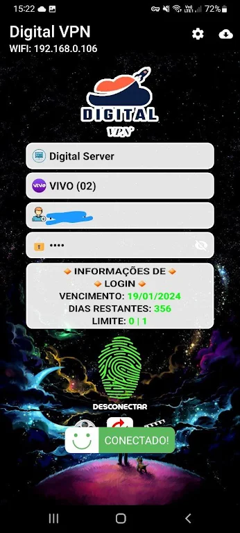 DigitalVPN Zrzut ekranu 1