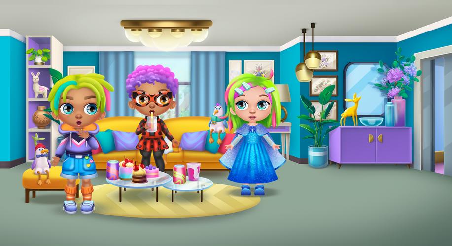 美容院:女の子のヘアスタイルスクリーンショット3