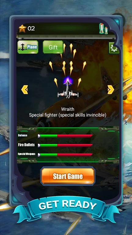Raiden Fighter - Striker 1945 Air Attack Reloaded Mod屏幕截圖1