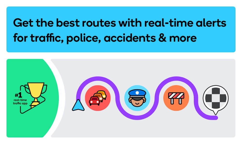 Waze - 社群導航、地圖與交通屏幕截圖0
